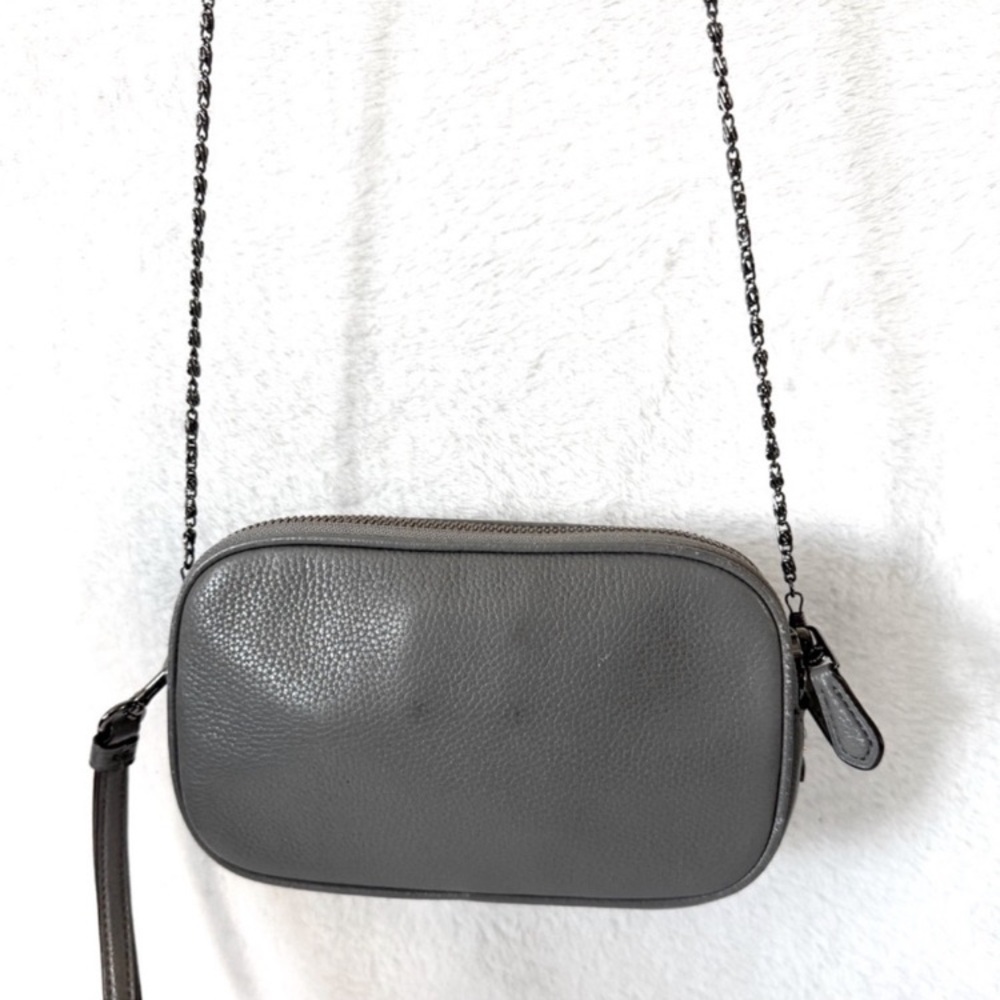 Coach RARE Coach Praire Rivet Double Zip Crossbody Clutch w Studs/dustbag - Picture 7 of 10